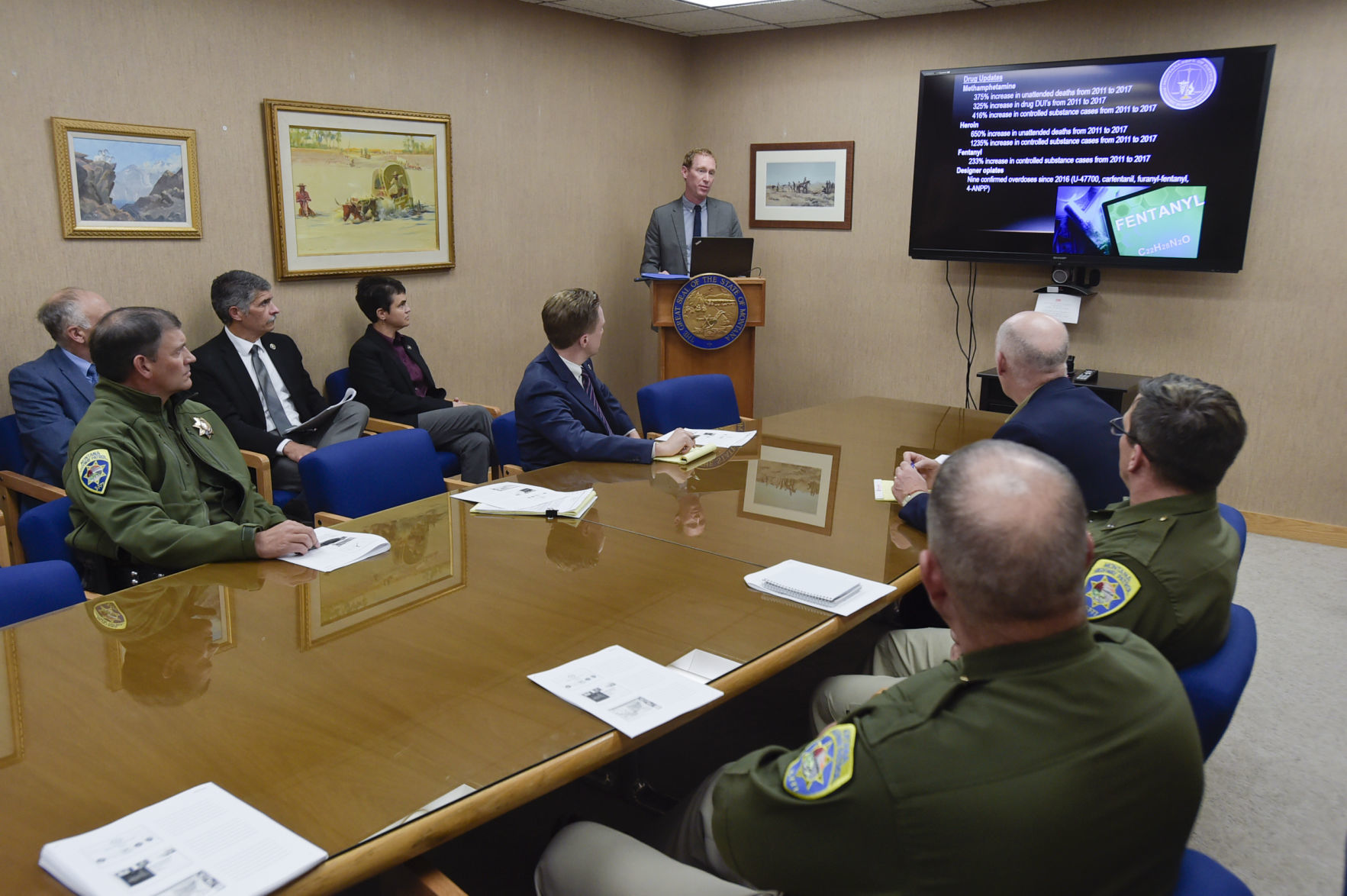 Scott Larson, administrator at the State Crime Lab,